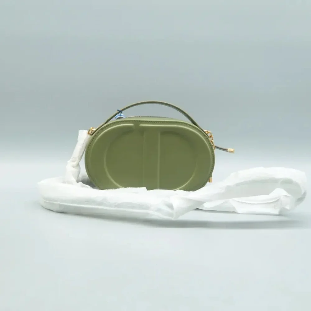 100% Authentic Dior CD Signature Green Leather Shoulder Bag 1915-08824 - Picture 2 of 12